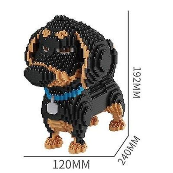 2100 st 16014 populär tecknad hund mini tax modell block byggklossar leksaker för barn presenter hund husdjur byggklossar 16014 no box
