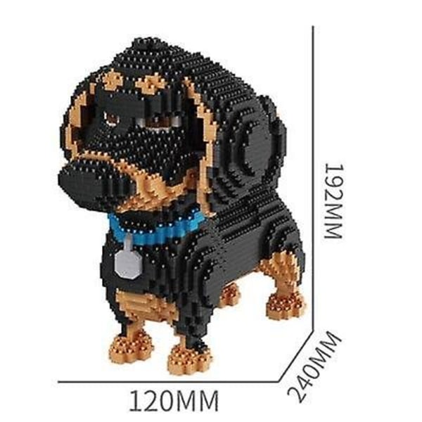 2100 st 16014 populär tecknad hund mini tax modell block byggklossar leksaker för barn presenter hund husdjur byggklossar 18243 no box