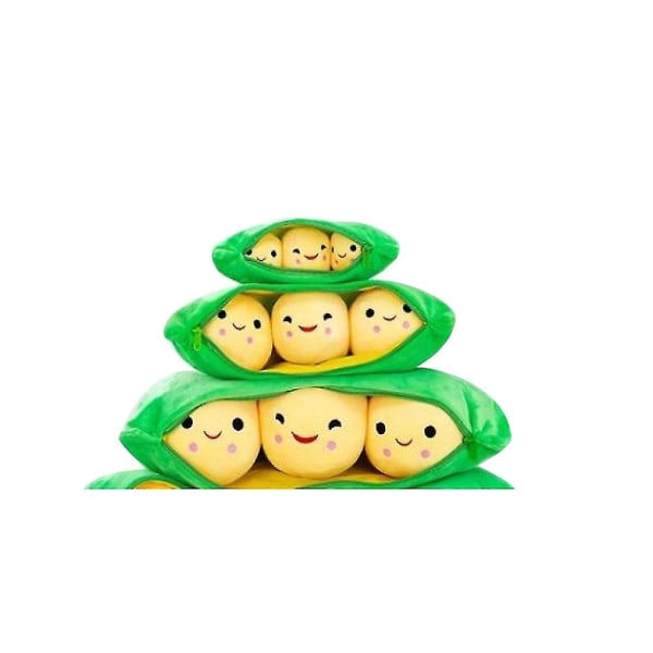 Creative Pea Doll Plyschleksak Mung Bean Kudde yellow M