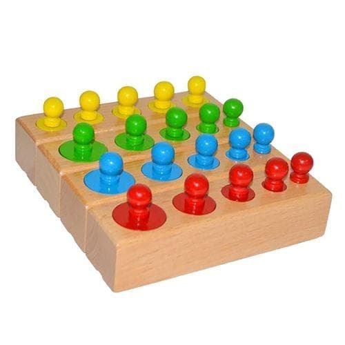 [LCS]Montessori cylinderforing lavet af træ