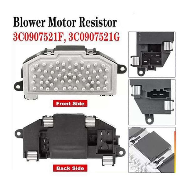 [LCS]Bilvarmer Modstand Blæsermotor 3C0907521F til A3 Q3 Golf Seat HVAC Regulator Modul BlackSilver