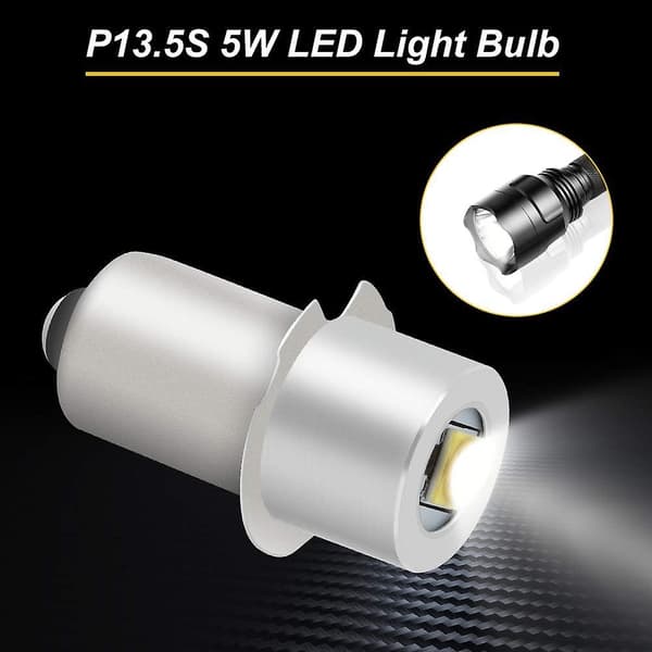 [LCS]P13.5S LED-taskulampun polttimo, tehokas päivitys-LED-polttimo, vaihtosarja (2 kpl)