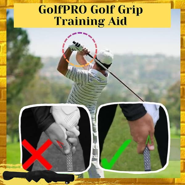 [LCS]Golf Grip Training Aid Golf Swing Trainer Træningsgreb Golf Swing Trainer Tilbehør Kompatibel med Mænd Kvinder Red