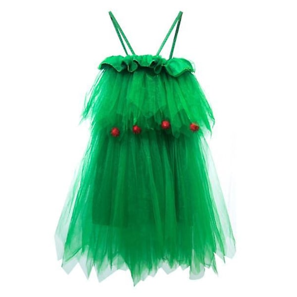 Tyttöjen Glitter Joulukuusipuku 150cm