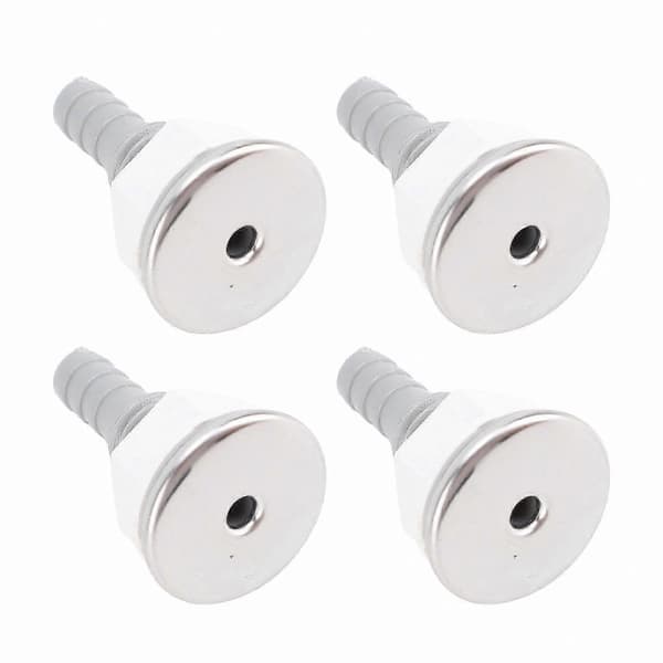4-pack PVC-bubbelstrålemunstycken för badkar och pooler, raka spa-tillbehör