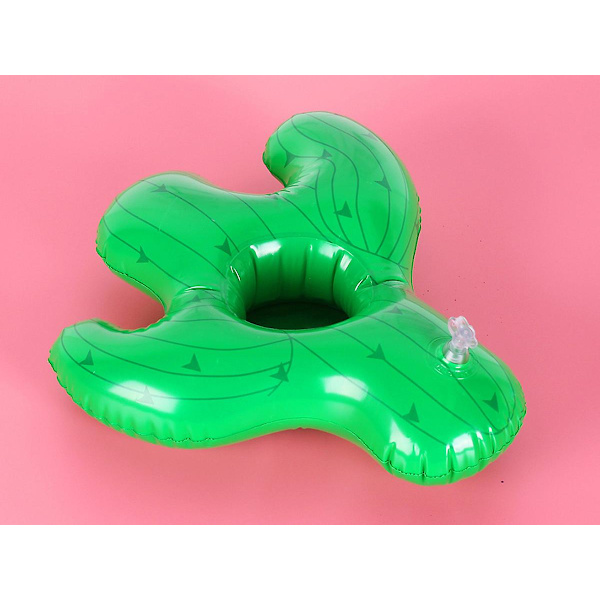 Kaktus Oppblåsbar Drikkeholder, Drikkeflytere Oppblåsbar Koppholder 26x23cm