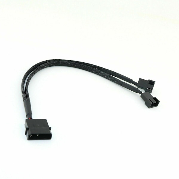 För CPU PC-chassifläkt 30cm 3/4 Pin PWM till Dubbel PWM Ström Y-splitter Adapterkabel