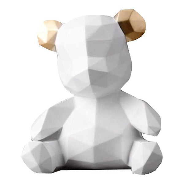 Spargris Björn Staty Pengabox Gåva Bröllop Förvaring Barn Pengar Mynt White