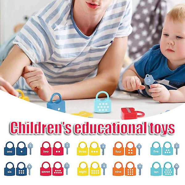 Lukko ja avain -parileikki Montessori aakkosnumeerinen aakkoset oppimislelu ajatteluharjoittelu lapsille pojille Alphabet