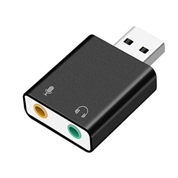 Asbter USB Ulkoinen Äänikortti USB-sovitin Äänikortti 3D Ster