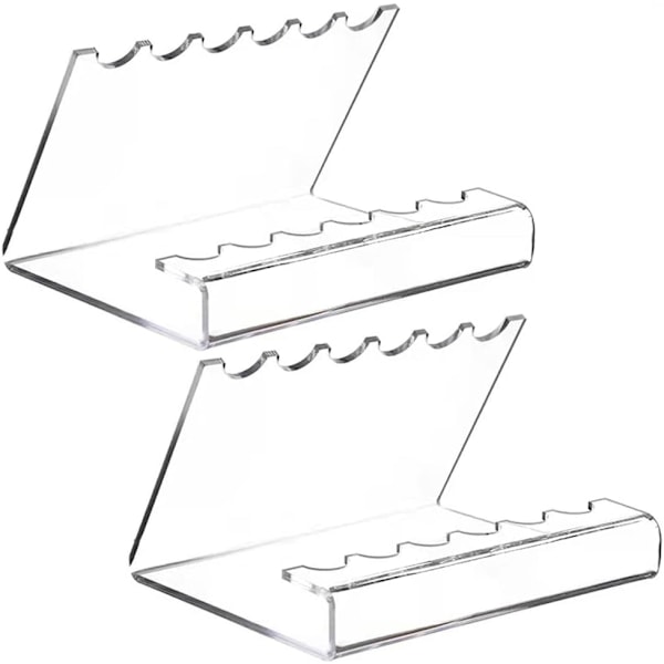 stk. transparent akryl penholder, pen stativ, display stativ, makeup børsteholder, organizer, børste tørrestativ, 12 huller akryl pen stativ