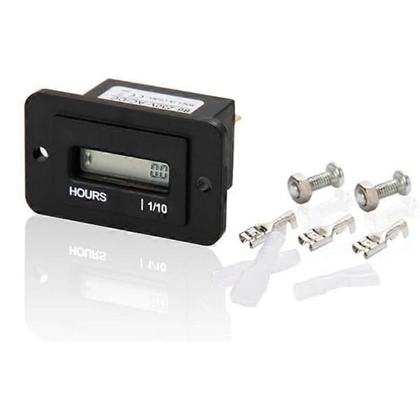 [LCS] Digital LCD-timetæller til motor eller benzinmotor Black