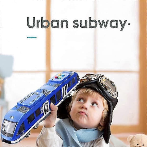 Subway Model Legetøjsbil med Lyd og Lys, Inertidrevet, Åbningsdøre, Plastik, 43cm