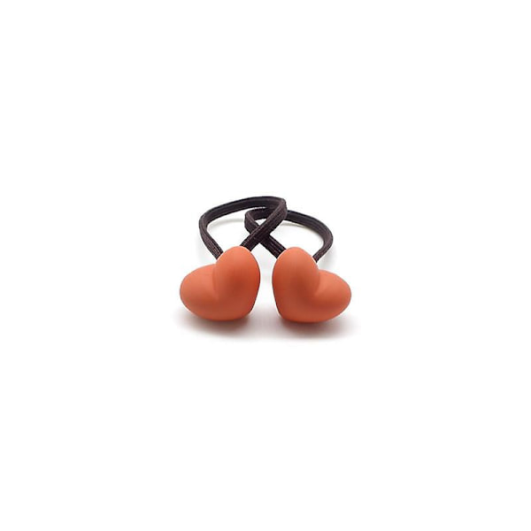 [LCS]Frostade pärlor Barn Hårband Hårrep Små Elastiska Gummiband Orange