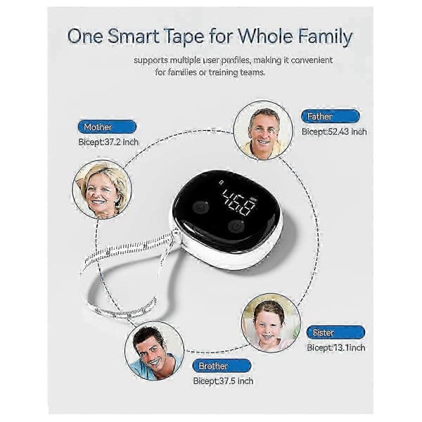 [LCS] Smart kroppsmålebånd med APP, Bluetooth kroppsmålebånd