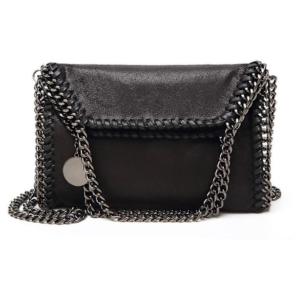 Simpel Mode Kvinder Retro Skuldertaske PU Læder Messenger Taske black