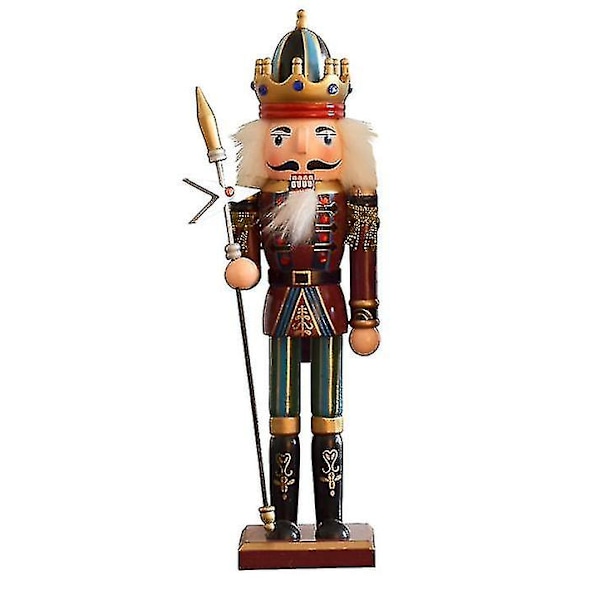 30cm Jul Tre Nøtteknekker Soldat Tradisjonell Juleleke Ornamenter style 2