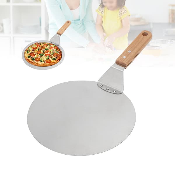 [LCS] Pandekageovn Bageværktøj Træhåndtag Aluminium Pizza Bageplade