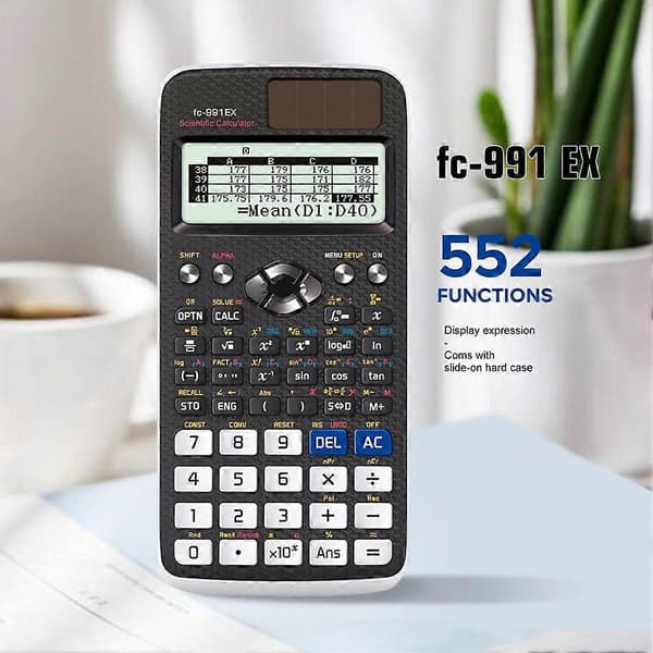 FX-991EX Vitenskapelig kalkulator 552 funksjoner Funksjonell kalkulator A Black