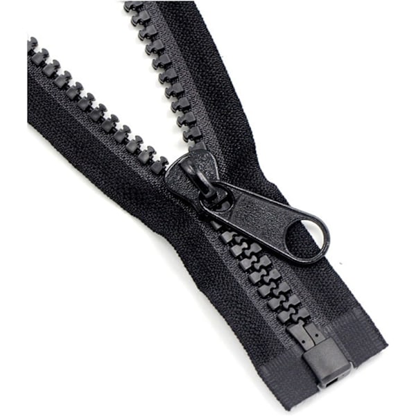 Kaksipuolinen vaateketju takki unisex musta DIY-tarvike