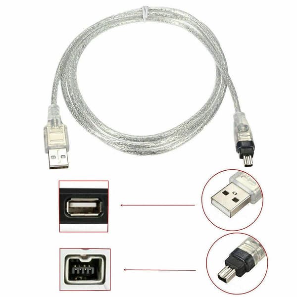 Mini DV MiniDV USB-datakaapeli FireWire IEEE 1394 HDV-videokamera PC:n muokkaamiseen