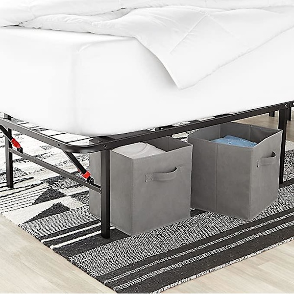 6 stk. Basics Sammenleggbare Stoff Oppbevaringsbokser Organizer Storage B