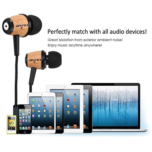 Stereo trådbundna hörlurar headset in-ear hörlurar för mobil i örontelefon bud iphone samsung pc dator hörsnäcka hörsnäcka musik