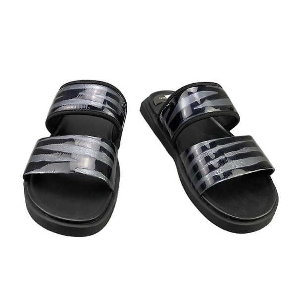 Läder topplager för män, Casual Flip-flop sandaler 41