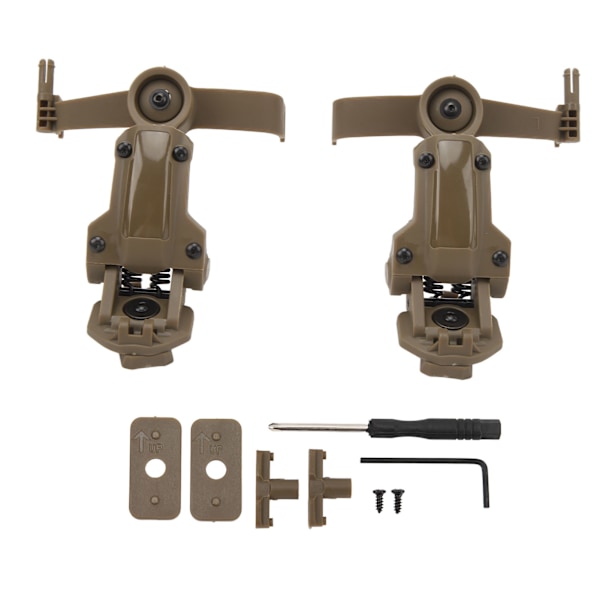 ARC Rail Adapter Tillbehör Multi Vinkel Rotation Hjälm Rail Adapter Hörlursfäste Tan