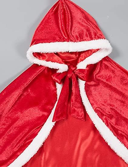 [LCS]Prinsesse Hætte Kappe Kostume red 110cm