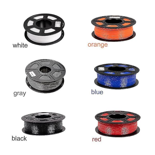 1,75 mm PEGT filament med spole, høj styrke tolerance 0,02 mm 1 kg 3D printer materiale erstatning