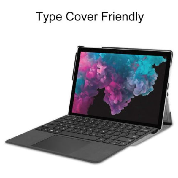 Stöttåligt, ultratunt folio-skyddsfodral kompatibelt med Surface Pro 7 -