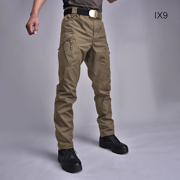 Ix7 Miesten Slim Straight Erikoisjoukkojen Taistelu Army Fanien Työvaatteet Hengittävät Housut Khaki Army Green