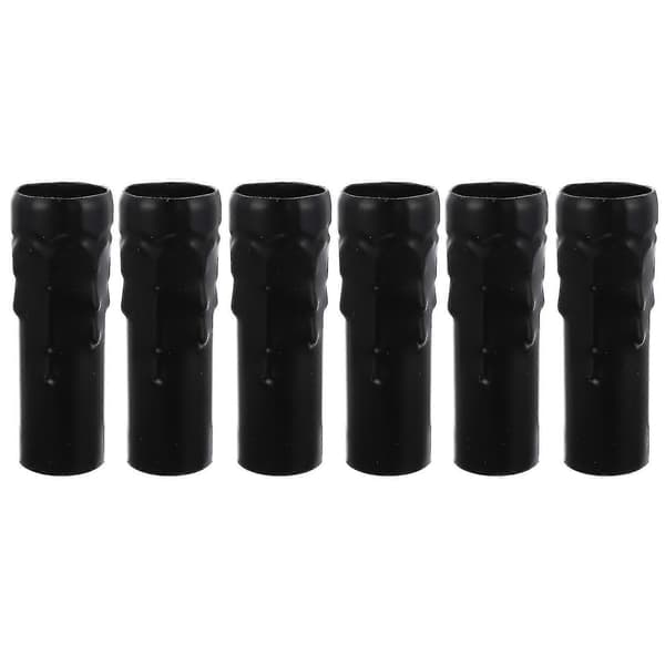 [LCS]6st Ljuskroneljushylsor E14 Ljushållarskydd Ljushållarbaslock Black