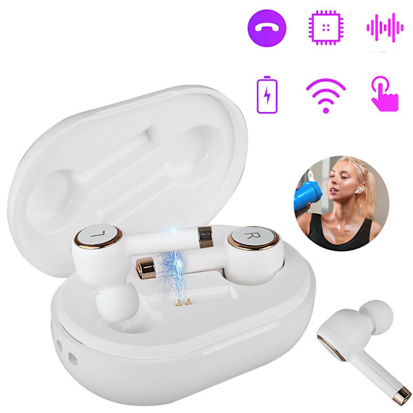 Bluetooth hörlurar White