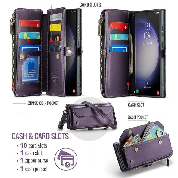 [LCS]Telefondeksel til Galaxy S23 Ultra Multicolor Purple