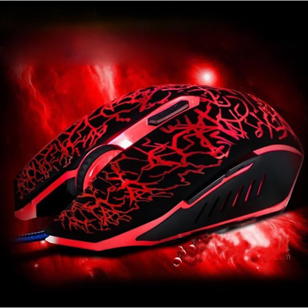 Gaming Mus Ledning, Usb Glødende Mus, Laptop Pc black