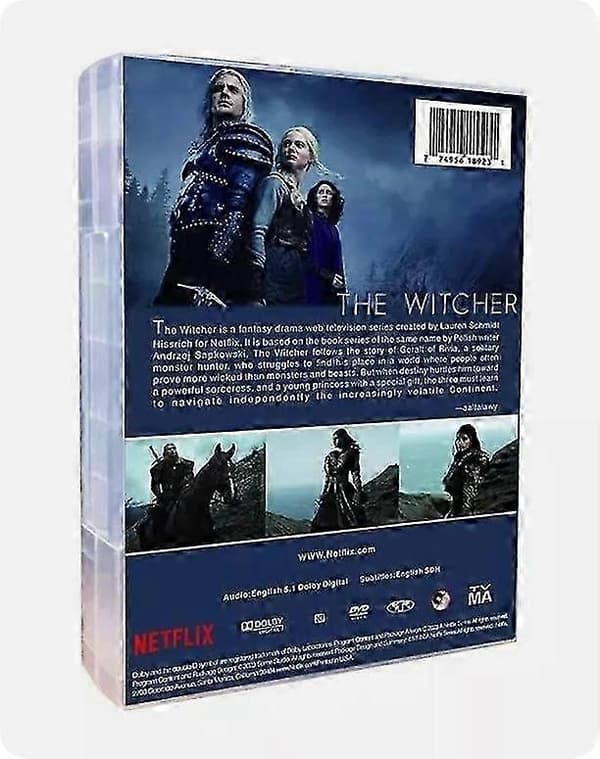 The Witcher: The Complete Series Sesonger 1-3 (DVD, 9-Disc Box-Set) engelsk versjon C
