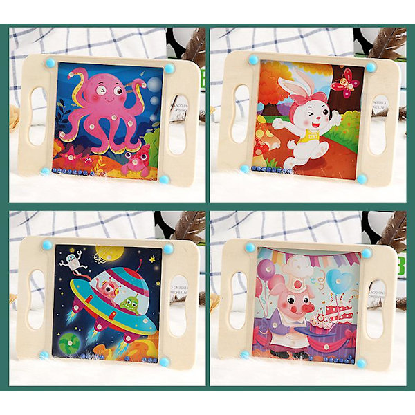Mini Balansboll Spel Barns Pussel Handflata Intelligens Boll Labyrint Spel Utmaning Pussel Hjärnpussel För Barn Dolphin