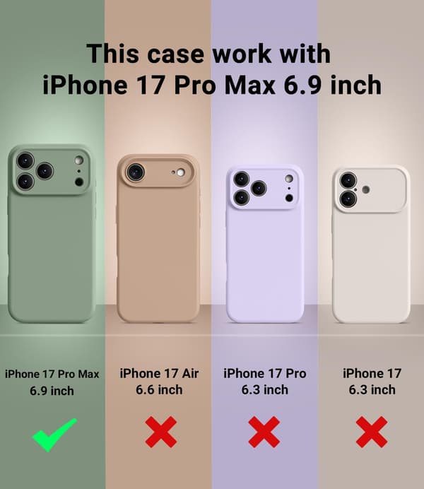 [LCS] Slankt Magsafe-kompatibelt deksel til iPhone 17 Pro Max - Støtsikkert Svart iPhone 17 Pro Max iPhone 17 Pro Max noir