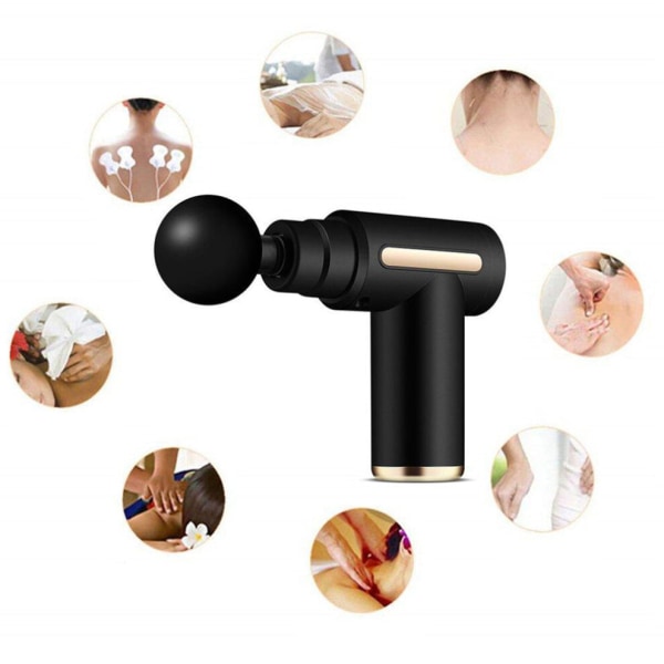 USB Uppladdningsbar Djupvävnads Percussion Massagepistol Red