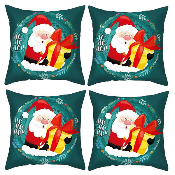 Jul Kuddfodral Jul Tomte Älg Kudde Överdrag Juldekoration