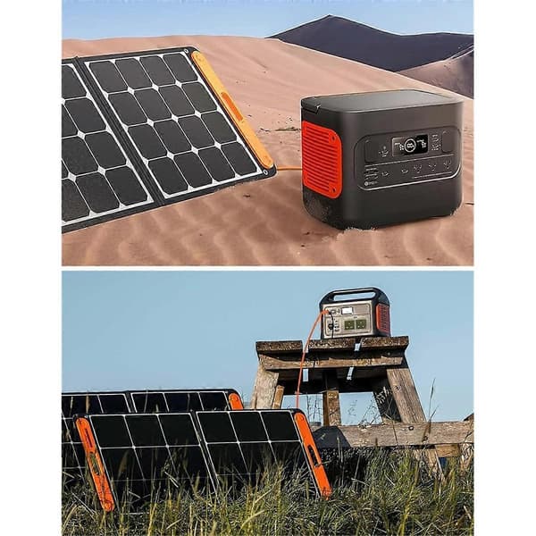 Solcellepanel til DC 8mm adapterkabel 2m, solcellekontakt til DC7909/8020 hannplugg forlengelseskabel, fortinnet kobbertråd Orange