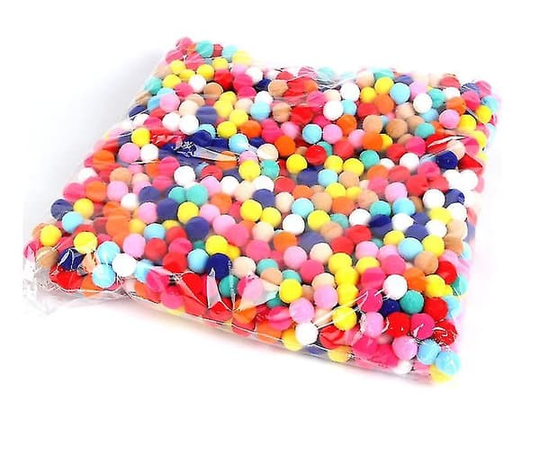 [LCS] Tekoturkis tupsut korkea elastinen tee-se-itse tarvikkeet luovat käsityöt koristeet 3cm 500pcs