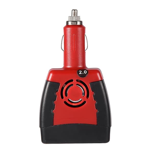 USB 2.1A DC 12V til AC 220V 150W Bilstrømomformer Lader for Mobil Bærbar PC