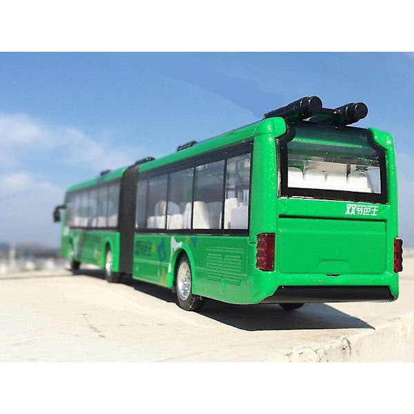 1:32 legering pull back dobbeltdækker bus bybus model