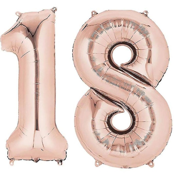 Ballong 18-årsdag 40 tum jätte folieballong födelsedagsdekor