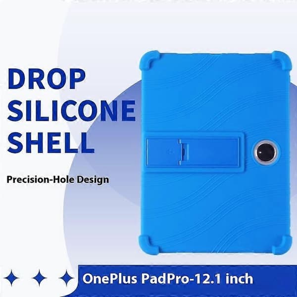 [LCS]AS För Oppo Pad 3 OnePlus Pad Pro Silikonskal med Stöd Robust Skyddsfodral - Grön Multicolor Purple