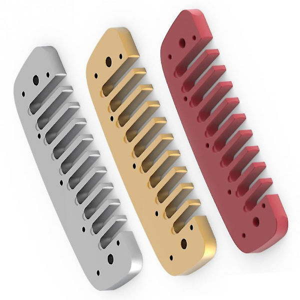 3 Väriä Alumiiniseos Blues Kampa Huuliharppu Osa 10 Reikää Blues Harppu Huuliharppu Tarvikkeet Hohner Golden Melodylle Silver