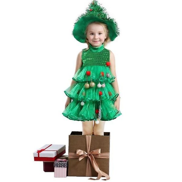 Barn julkostymer Elf Outfit 130cm